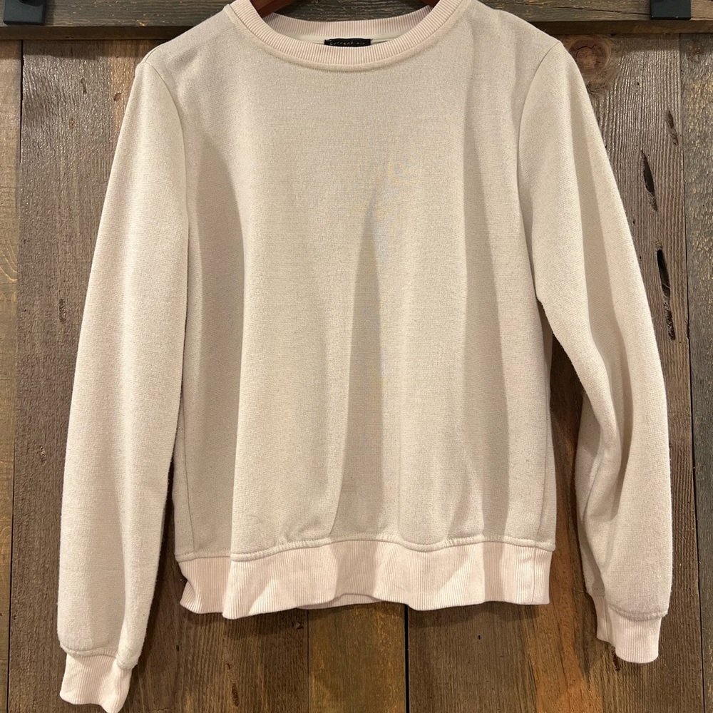 Anthropologie current air Sparkle Crewcut Sweatshirt Small